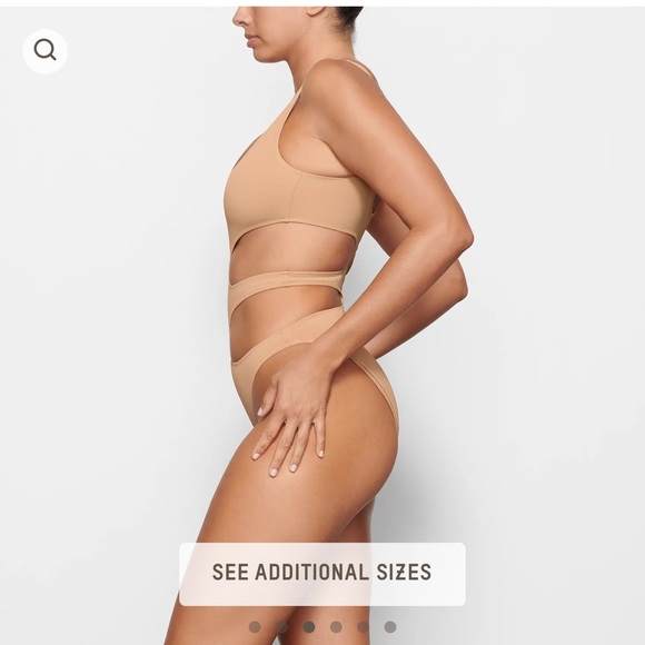 NWT SKIMS swim tank monokini in orche - Picture 4 of 12